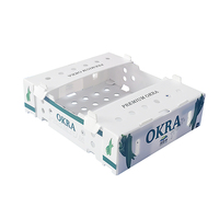 Boîte d'emballage en plastique recyclable et durable Headyphoon pour l'emballage de l'okra