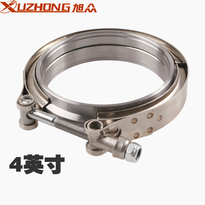 Collier de serrage en acier inoxydable Xuzhong de type V pour tuyau, 2, 2,5, 3, 3,5, 4 pouces, pour modification d'échappement automobile - Product Image 5