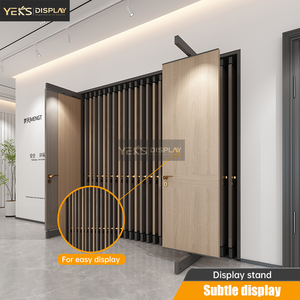 ชั้นวางโชว์ประตูไม้แบบขอบเรียบ รุ่น YEKS Heavy Duty พร้อมระบบดึงออกได้และหมุนได้ 360 องศา °   ระบบหมุนเวียนสำหรับจัดแสดงนิทรรศการในโชว์รูม - Product Image 1