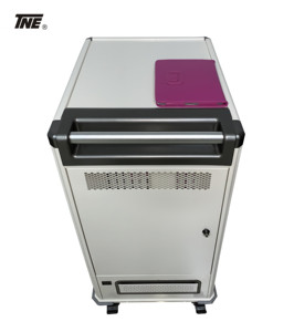 USA Outlets y temporizador de ciclo con carro de carga para computadora portátil de 20 bahías, equipo educativo - Product Image 6