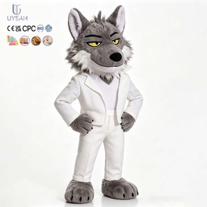 <span class=keywords><strong>Costume</strong></span> <span class=keywords><strong>da</strong></span> Mascotte UYEAH Personalizzabile 3D in Peluche per Adulti e Bambini, Husky Bianco e Nero, <span class=keywords><strong>Costume</strong></span> <span class=keywords><strong>da</strong></span> <span class=keywords><strong>Lupo</strong></span> in Peluche per Adulti su Misura - Product Image 3