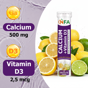 Comprimés effervescents OEM ODM Calcium Vitamine D3 sans sucre, sans lactose, sans gluten, sans conservateur, pour soutenir les dents, les os, les articulations et l'immunité - Product Image 4