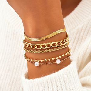 European and American cross-border fashion queen portrait coin pendant faux pearl <b>bracelet</b> <b>set</b>, simple chunky chain OT buckle - Product Image 2