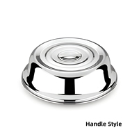 Couvre-plat et couvercle à steak en acier inoxydable, design moderne et créatif, pour restaurants, poli, compatible lave-vaisselle, durable, écologique