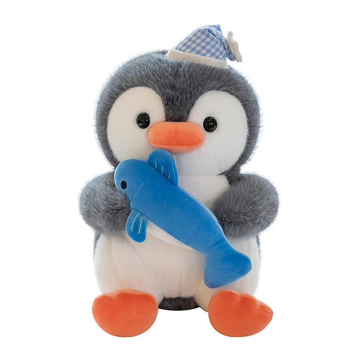 Cute Penguin with Mini Shark Doll - Soft Plush Toy Gift