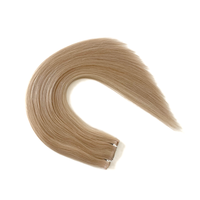 Extensions de cheveux humains vierges de luxe 100% naturels, cheveux européens, invisibles, à teinture unique/super double, trame en PU, qualité 9A-12A