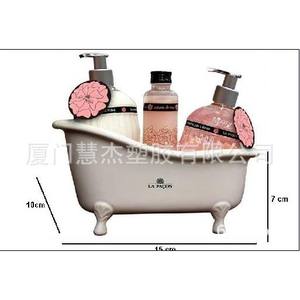 Caja de almacenamiento de plástico blanca para el hogar, organizador de baño de tamaño mediano; macetas de plástico personalizadas para oficina - Product Image 1