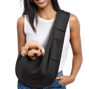 Özel küçük köpek Sling taşıyıcı evcil ürünler evcil hayvan taşıyıcı torba kedi çantası 3-10 Lbs evcil hayvanlar için klasik cep askısı ile - Product Image 1