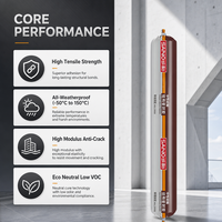 Scellant structurel en silicone neutre SANVO SV951L, haute résistance, résistant aux intempéries, certifié CE, pour la construction de murs-rideaux en verre