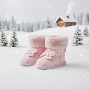 OZKIZ Korean Kids Ribbon Snow <b>Boots</b> Children's Fashion for 2-7 Years Wholesale for Girls in Winter - Product Image 3