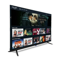 Téléviseur LED haute définition pour la maison et l'hôtel, 55 pouces, Full HD, compatible 4K, connecté au Wi-Fi, multi-systèmes, personnalisable, vente en gros