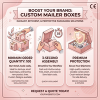 Boîte d'expédition en carton ondulé rose personnalisée, recyclable, avec pelliculage mat et estampage pour emballage de cosmétiques, abonnements et mariages