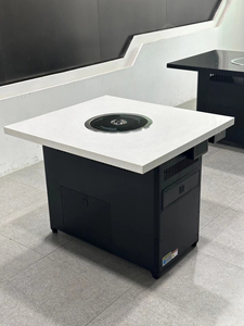 Mesa de Parrilla Coreana para Barbacoa sin Humo con Superficie de Mármol y Purificación de Aire Autolimpiante, No Requiere Ducto de Extracción, Uso Comercial - Product Image 4