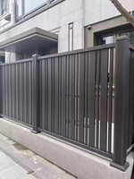 Panneau de clôture de jardin extérieur en alliage d'aluminium découpé au laser avec bordure paysagère pour le délimitation des pelouses