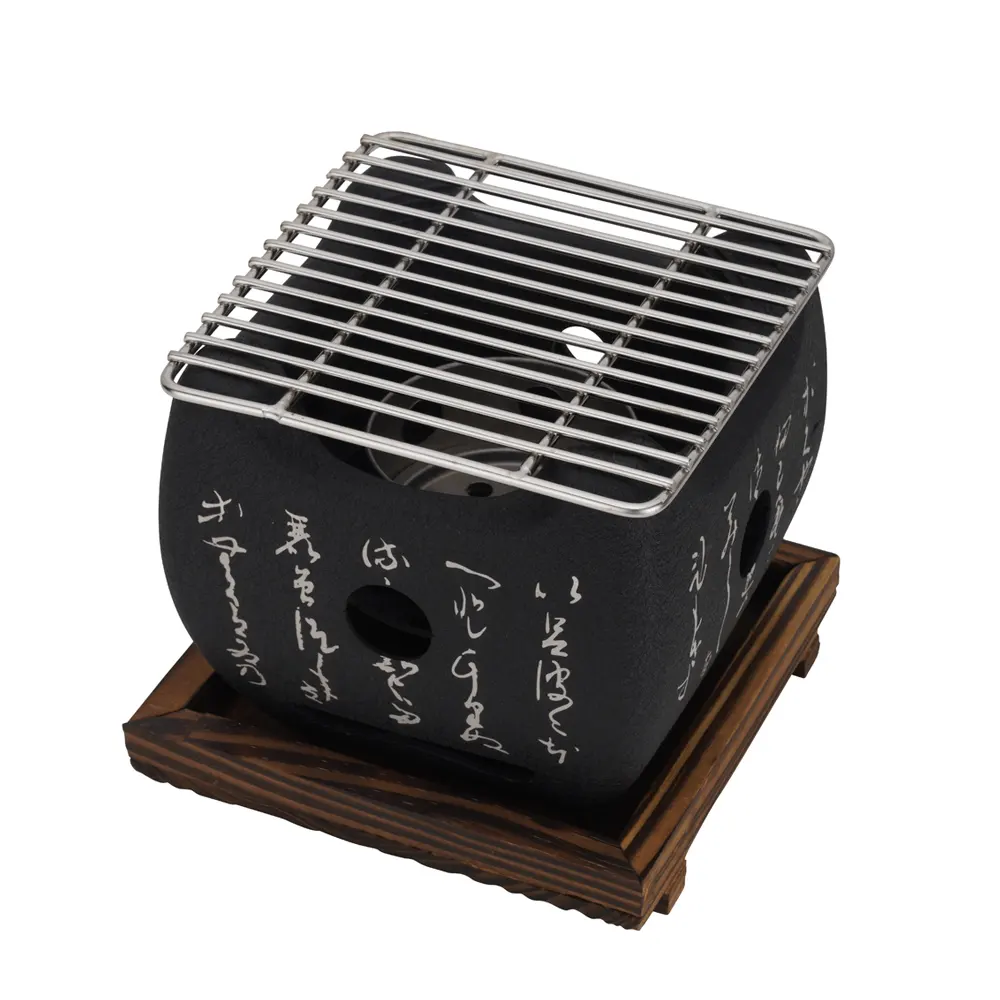 Tafelblad Indoor Hibachi Teppa Barbecue Grill Yakitori Bbq Kachel Koreaanse Tafelblad Draagbare Grill