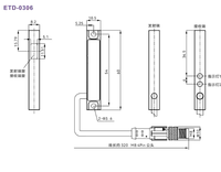 AKUSENSE ETD-0306 Sensor Pemandu Web Fotoelektrik Deteksi Tepi Deteksi Diameter Respon Cepat Industri