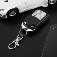Télécommande à 4 boutons en métal RF433MHz Transmetteur universel pour ouvre-porte de garage Duplicateur à distance Clone Cloning Code Key