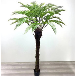 Fougère artificielle unique en pot <span class=keywords><strong>d</strong></span>écoratif, plante <span class=keywords><strong>d</strong></span>'intérieur à faible <span class=keywords><strong>entretien</strong></span>, cadeau pour les amateurs de plantes, pour la <span class=keywords><strong>d</strong></span>écoration de la maison et du bureau, style nordique - Product Image 2