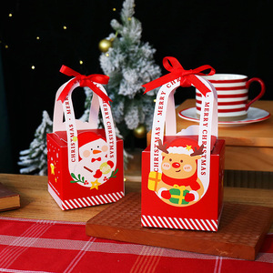 Boîte cadeau créative en carton recyclable pour la veille de Noël, boîte cadeau personnalisable, petite boîte cadeau et emballage de bonbons de Noël - Product Image 4