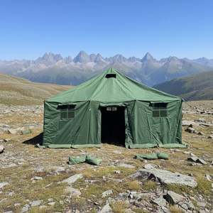 Tente à poteaux 4,8x4,8m, résistante au vent et à l'eau, pour utilisation en extérieur - Product Image 1