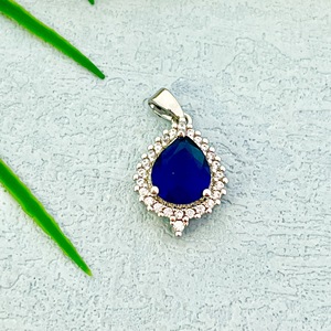 Water Drop <b>Ruby</b> Pendant Teardrop Shape Claw Setting Women's Everyday Wear Fine <b>Necklace</b> 001 - Product Image 4