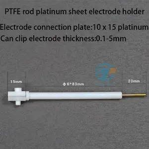 PTFE Platinum Electrode Holder Electrochemical Electrolytic Cell Electrode Clamp