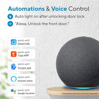 Serrure de porte intelligente automatique avec écran, poignée audio-interphone, reconnaissance faciale et empreinte digitale pour porte en bois - Vente en gros