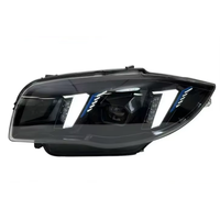 Ensemble de phares avec feux de jour LED bicolores modifiés 12V pour Série 1 E87 04-11
