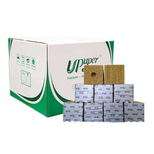 Bloc de culture <span class=keywords><strong>hugo</strong></span> en stock à l'usine UPuper, cubes de laine de roche de 6 pouces pour l'hydroponie - Product Image 1