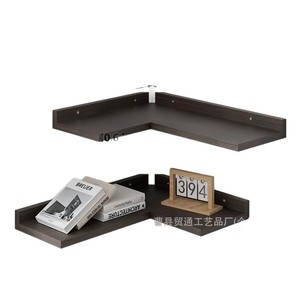 Wooden <b>Wall</b> <b>Mounted</b> Corner Shelf Multi Layer Storage Rack For Living Room Bedroom Bathroom Organizing <b>Display</b> Shelves - Product Image 5