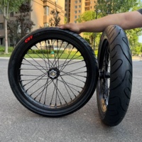 Ensemble de roues Supermoto Surron Light Bee X 2025 2026, jantes à rayons de 17 pouces avant et arrière, moyeux CNC 36H