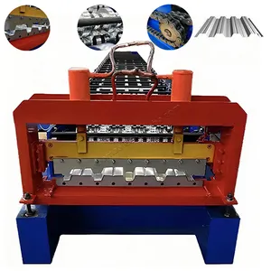 18.5 KW 11800kg Home Use PPGI High Grade Quality Safety Level Floor Deck Machine Fastest Speed Steel Roll Forming Machine