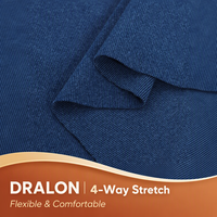 Tissu Dralon micro-côtelé de haute qualité, extensible dans les quatre sens, pour hauts de sous-vêtements thermiques