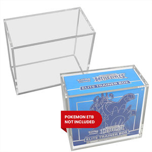 Boîte de rangement en acrylique classique personnalisée Pokmon ETB, épaisseur 5 mm, résistante aux UV, vitrine transparente, anti-poussière, empilable - Product Image 4