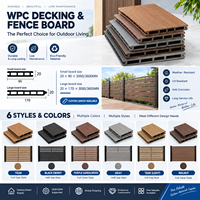 Rampe en bois-plastique WPC sur mesure, plusieurs options de couleur de surface pour la rénovation des cours et des paysages de stations balnéaires