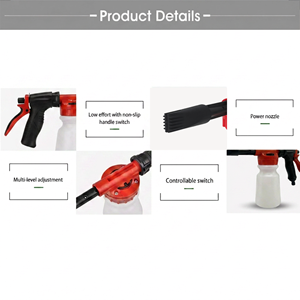 Canon à mousse multifonctionnel basse pression pour tuyau d'arrosage, pistolet à mousse <span class=keywords><strong>portable</strong></span> pour lavage de voiture, pulvérisateur de mousse de neige pour voiture, patio, nettoyage domestique - Product Image 2