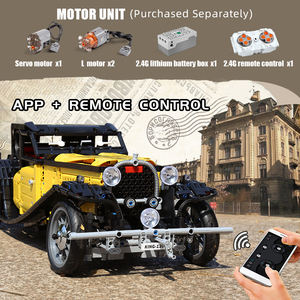 Mould King 13080 Oldtimer-Modell Ferngesteuertes Auto MOC 25153 Bausteine T50 Oldtimer Bausatz Klemmbausteine - Product Image 6