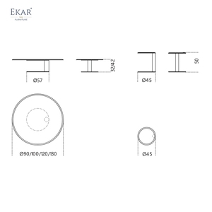 Table basse ronde en acier inoxydable <span class=keywords><strong>de</strong></span> style moderne et luxueux Dreamhause, petite table d'angle pour salon, meubles <span class=keywords><strong>de</strong></span> maison - Product Image 5