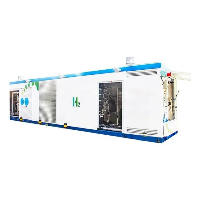 Yeşil hidrojen yakıt fabrikası depolama kapasitesi 100Nm 3/h hidrojen gazı dolum istasyonu
