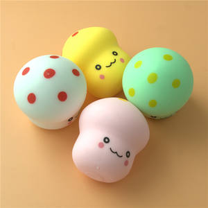<b>Jumbo</b> Kawaii Unisex Transparent <b>Squishy</b> Toy Squeeze Decompression Fungus Educational Plastic Mushroom 8.5x7x8.5CM Adults Kids - Product Image 5