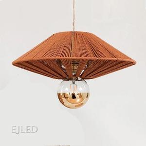 Luminaire suspendu en corde de chanvre, <span class=keywords><strong>lustre</strong></span> moderne nordique <span class=keywords><strong>pour</strong></span> salon, chambre, café, restaurant, modèle RP0421 - Product Image 2