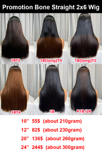 โปรโมชั่น Letsfly วิกผมแบบปิดหน้าผากด้วยเชือกผูก 2x6 แบบ Super Double Drawn ขนาด 20 24 นิ้ว ผมตรงธรรมชาติ เกรด 12A ผมแท้ 100% ขายส่ง - Product Image 2