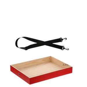 Wooden Square Popcorn <b>Tray</b> Portable Retractable <b>Snack</b> <b>Tray</b> For Cinema Food Service - Product Image 5