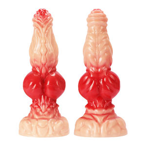 J105 ince PVC şekilli Anal Plug çoban köpek vantuz uzun Spiral ihracat geri mahkeme yumuşak eşcinsel seks oyuncakları Dropshipping mevcut - Product Image 1