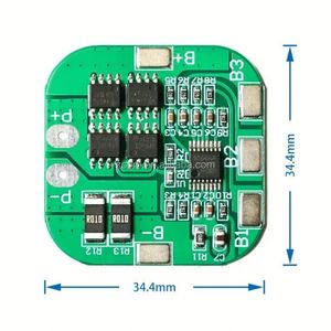 Paquete de 4 Placas de Protección para Baterías de Iones de Litio 18650 de 16.8V, Límite de Corriente de 20A, Protección Contra Sobrecarga, Sobredescarga y Cortocircuito - Product Image 4