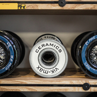Roues de hockey en céramique VIK MAX Pro-Level avec roulements à billes en céramique pour patins à roulettes et roues de skateboard, roulements à billes profonds