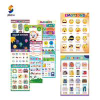 Póster Educativo Árabe para Niños + Juego de Tableta de Escritura LCD, Decoraciones para Cuarto de Niños, Cartón Educativo Preescolar