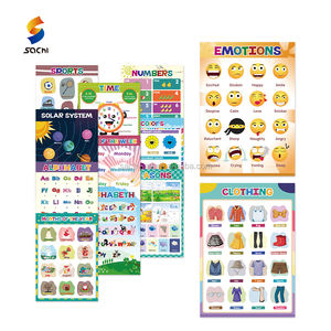 ملصق تعليمي عربي للأطفال + مجموعة ديكورات غرفة الصف للأطفال ملصقات تعليمية لمرحلة ما قبل المدرسة - Product Image 2