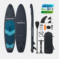 Planche de paddle gonflable haute rigidité avec tissu Drop Stitch premium et pont antidérapant en EVA pour les activités nautiques