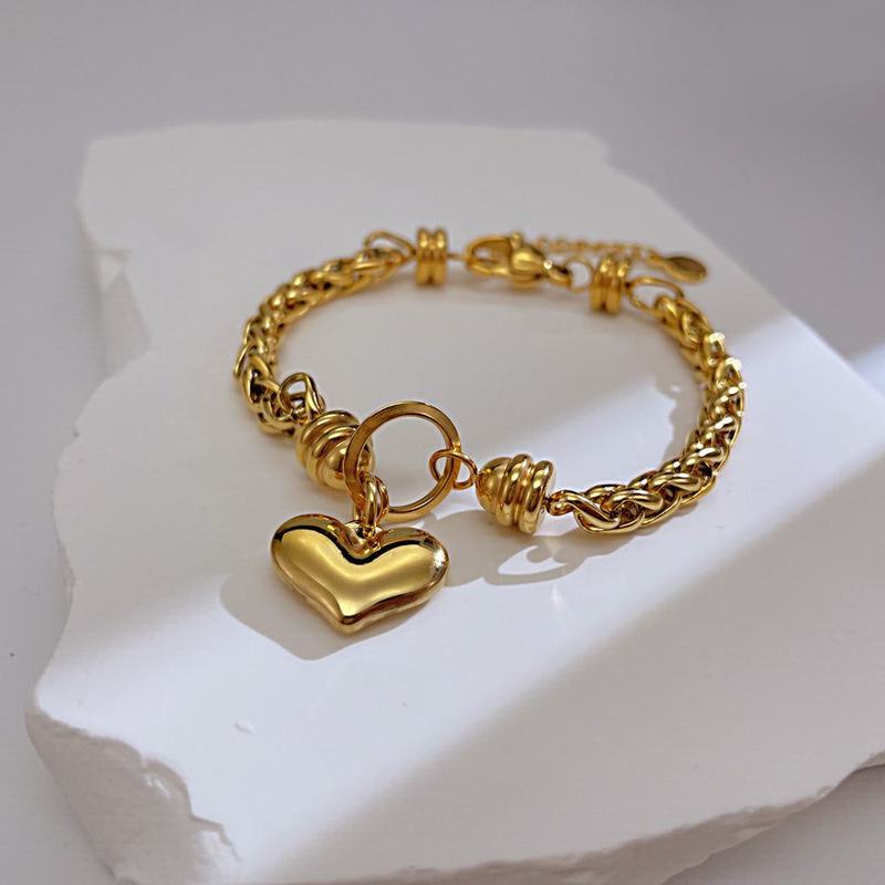 Fashion High Polished Stainless Steel Gold